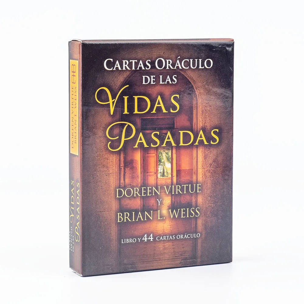 Past Life Oracle Cards A 44 Tarot Spanish Version Divination Edition FortuneTelling Deck Borad Playing Games 10.3*7.4cm