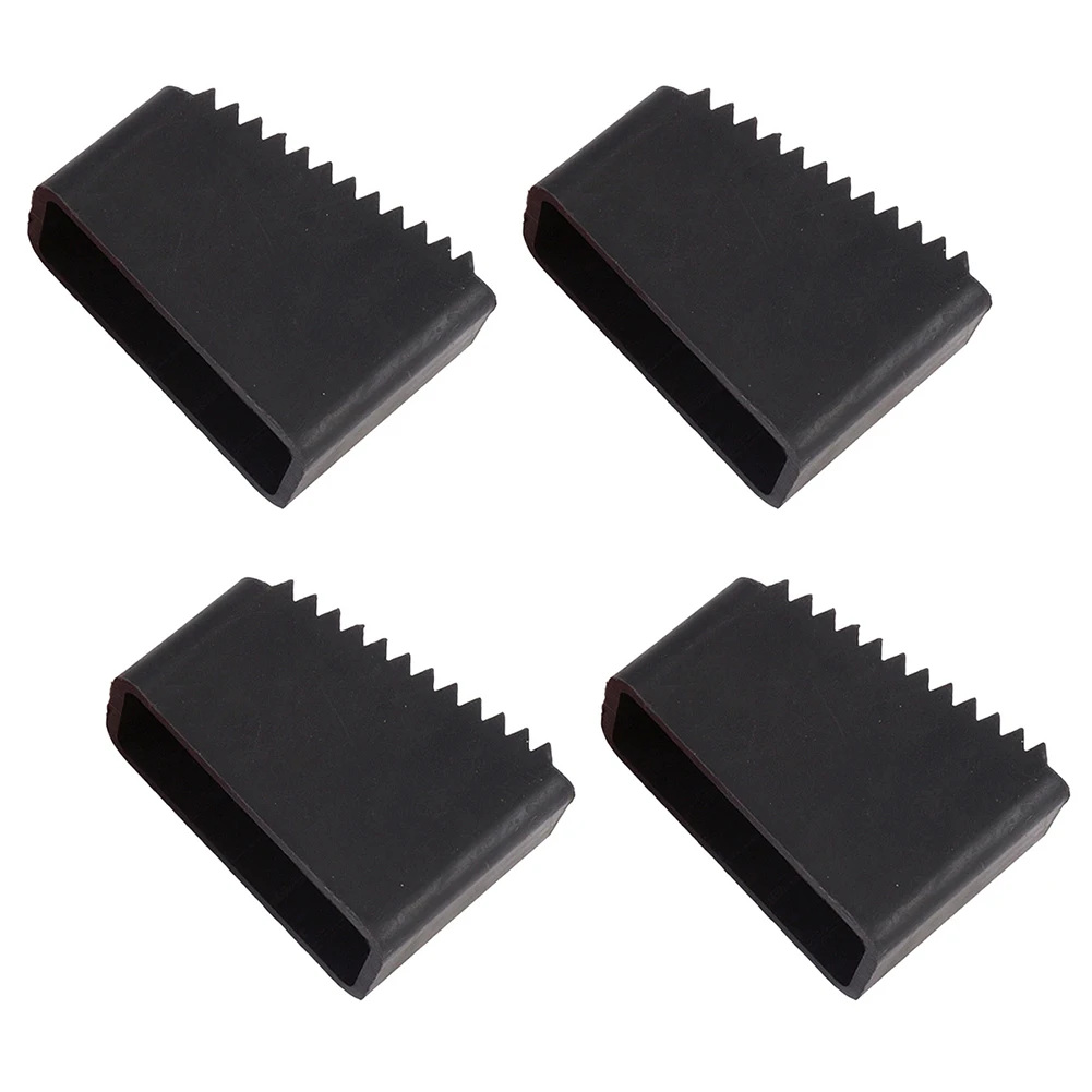 4 Rubber Ladder Feet Inserts For Better Load Distribution And Lower Risk Of Indentation On Delicate Flooring