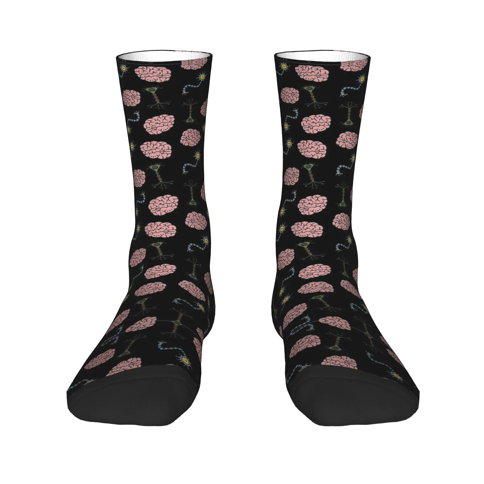 Neuro Brain Time! Let's Have Some Synapse Fun Socks Harajuku Sweat Absorbing Stockings All Season Long Socks Birthday Present