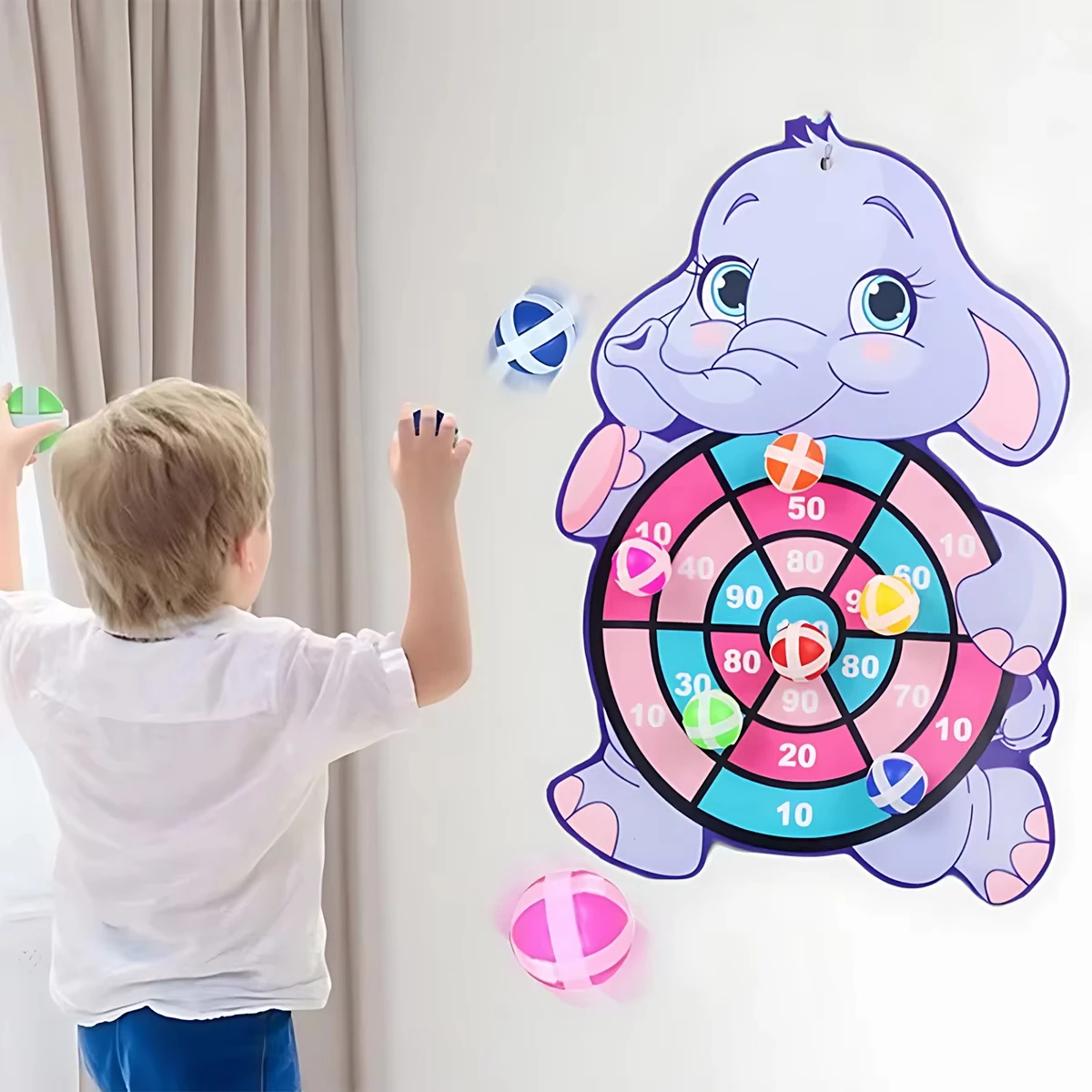 Montessori Throw Sport Slingshot Target Sticky Ball Dartboard Basketball Board Games Educational Children's outdoor toy Kid Game