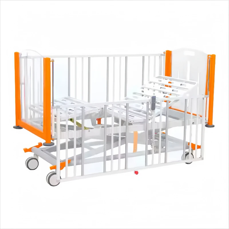 

Three-function multi-functional nursing acrylic electric children's bed with guardrail