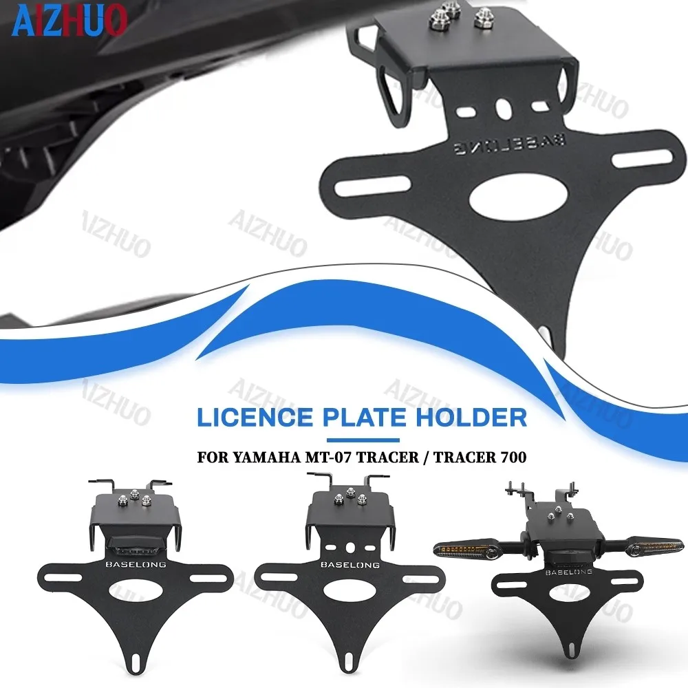 

MT07 License Plate Holder LED Light For YAMAHA MT-07 Tracer Tracer 700/7/7GT/900 2021-2025 Rear Tail Tidy Fender Eliminator Kit