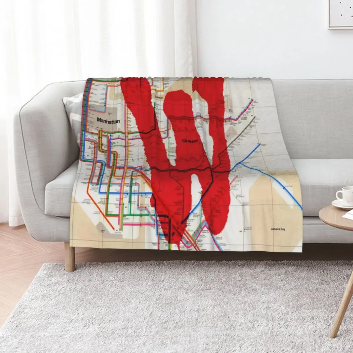 Warriors Map Throw Blanket anime Furry Extra Large Throw Decorative Sofa Sleeping Bag funny gift Blankets