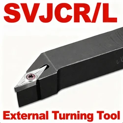 SVJCR1212 SVJCR1616 SVJCR2020 SVJCR2525 External Turning Tool SVJCR SVJCL Lathe Bar Turning Holder CNC Cutter Bar