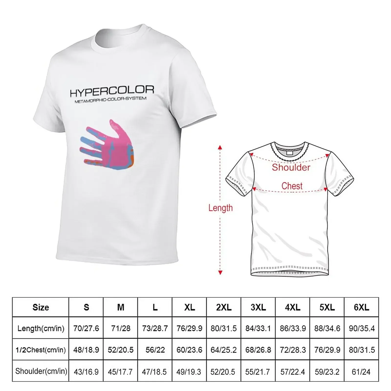 Hypercolor Metamorphic color system T-Shirt summer tops quick-drying customs Men's clothing