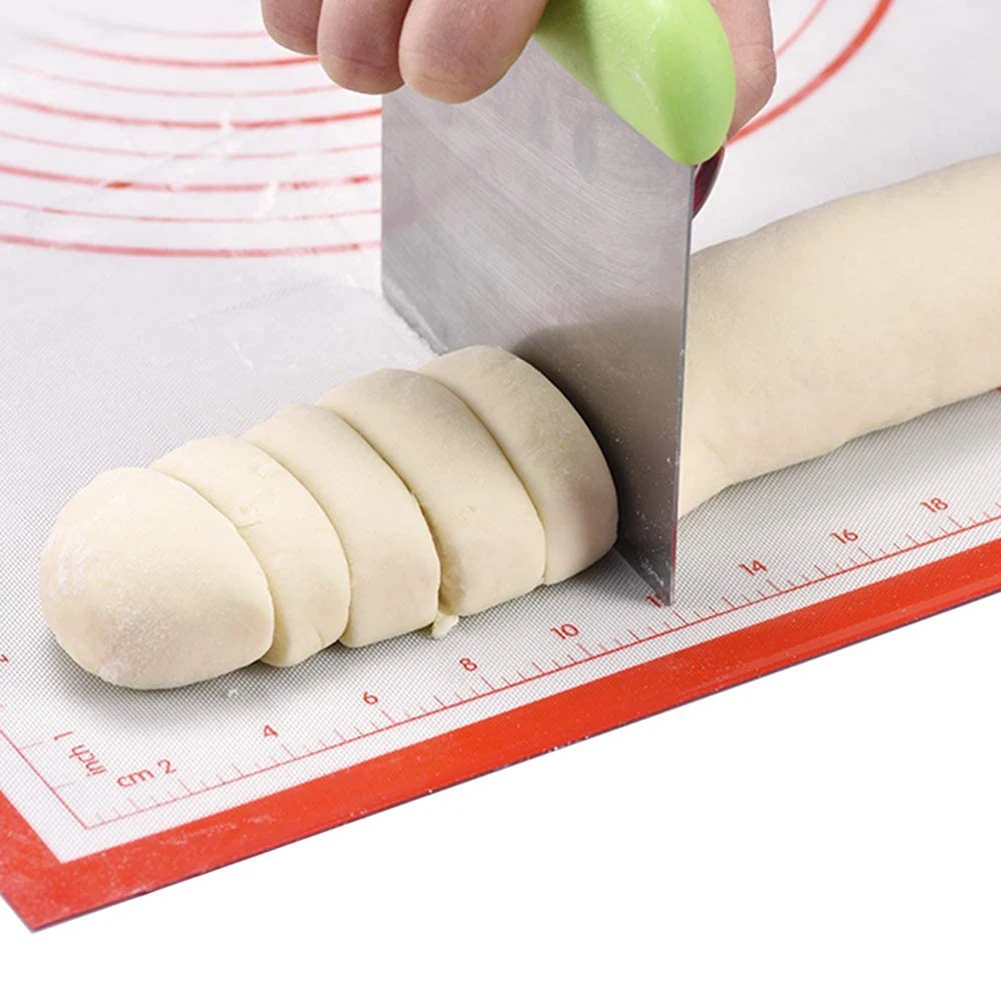 Silicone Kneading Mat Dough Cutter Set Thick Heat Resistant Pastry Mat Kitchen Accessories