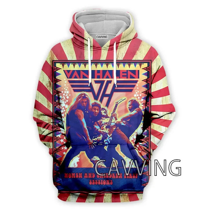 

CAVVING 3D Print Van Halen Band Zipper Hoodies Zip Up Hooded Sweatshirt Harajuku Hoodie Sweatshirts for Men/women