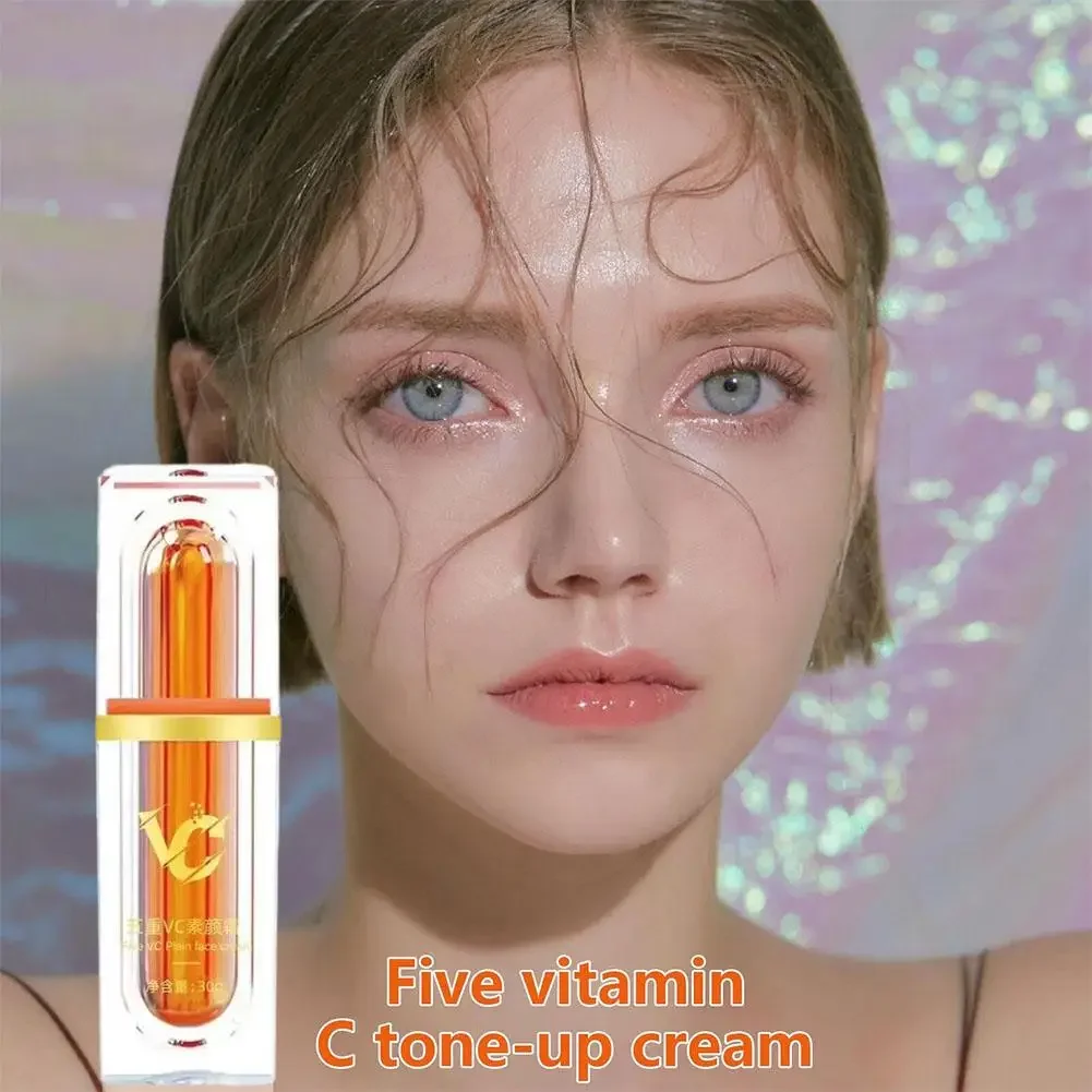 30g Vitamin C Face Cream Whitening VC Skin Tone Up Care Anti Lazy Skin Makeup Moisturizer Moisturizing Aging Cream Cosmetic