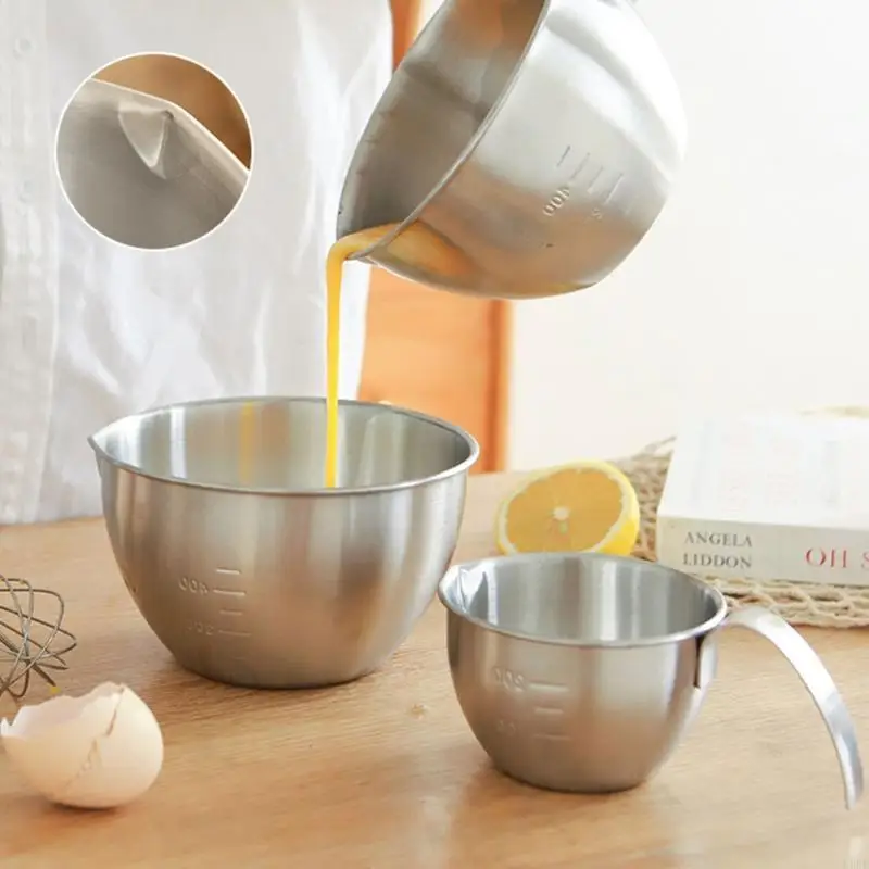 

Практичная кухонная салатница из нержавеющей стали с дуршлагом с ручкой и мелкой сеткой для слива посуды KXRE