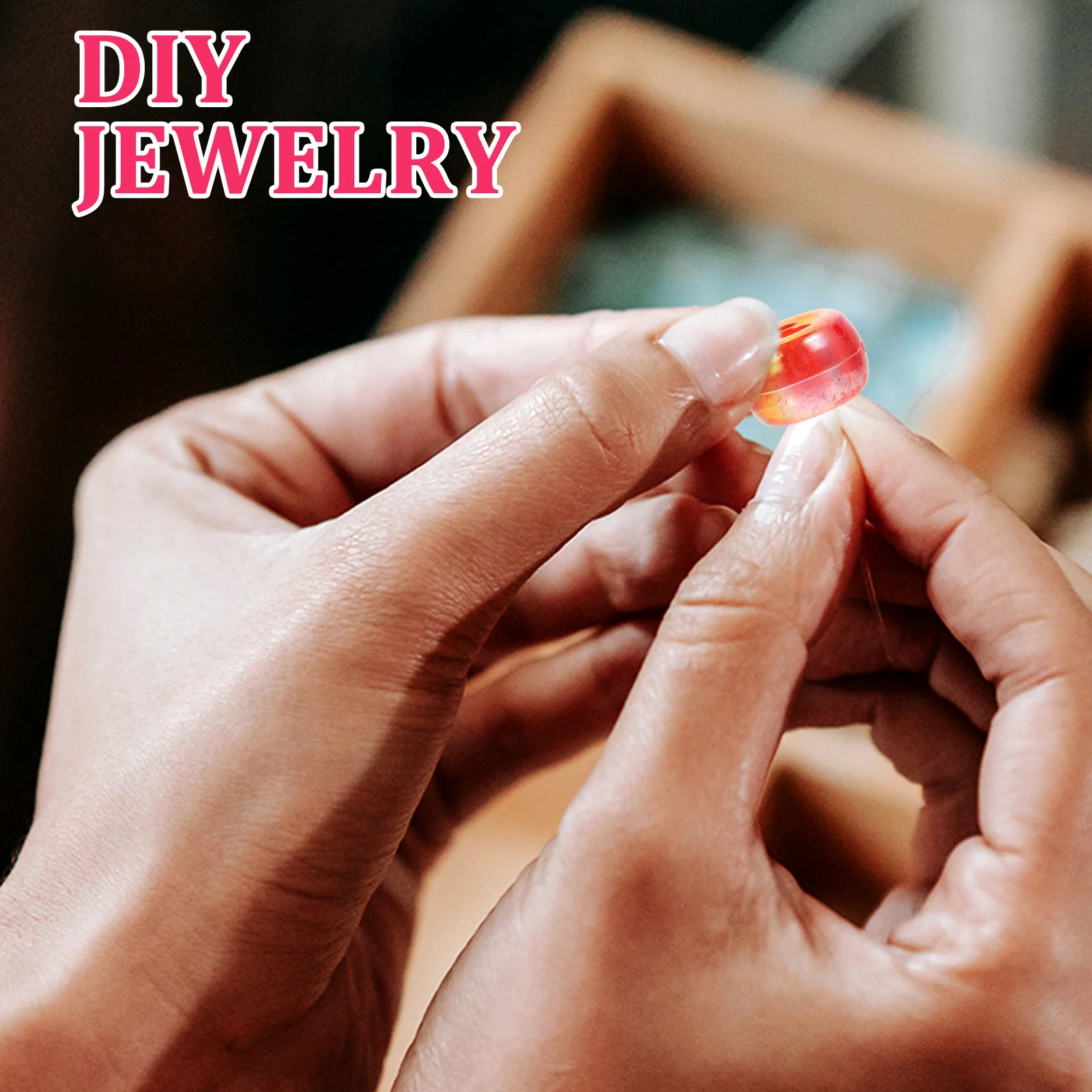 

1000Pcs Acrylic Bead Charms Colorful DIY Beads for Necklace Bracelet Craft Jewelry Making Supplies Round Spacer Beads