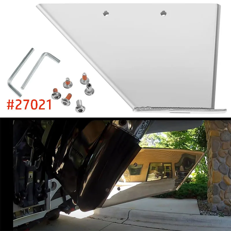 

27021 Stainless Steel Skeg Guard Fix Damaged Skeg Fit for Mercury Mercruiser Alpha I 1985-1990