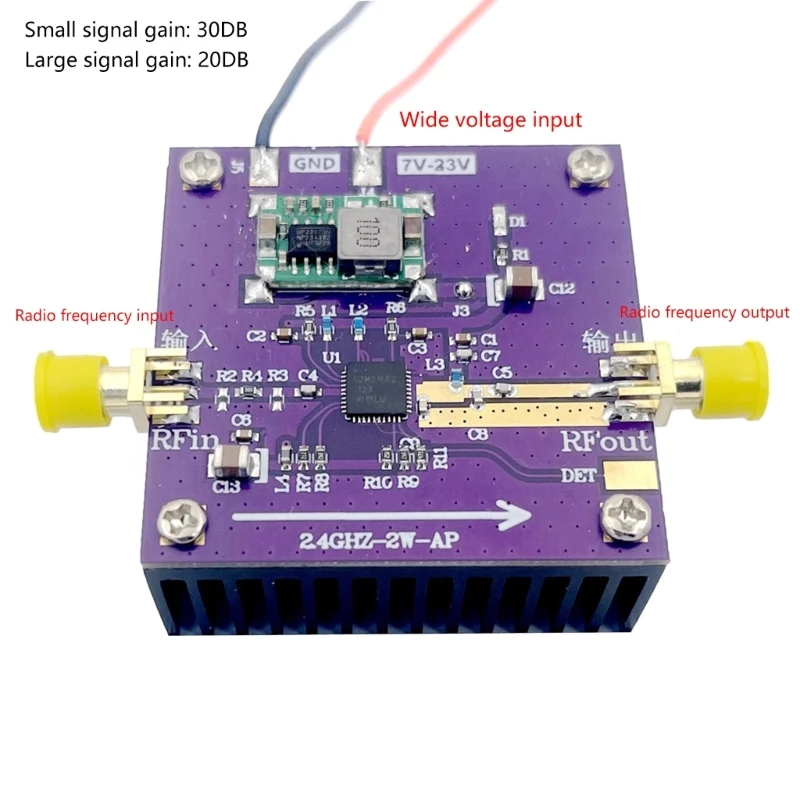 Amplificateur RF SZM2166 2W, Module d'amplificateur puissance à élevé pour maison le bureau