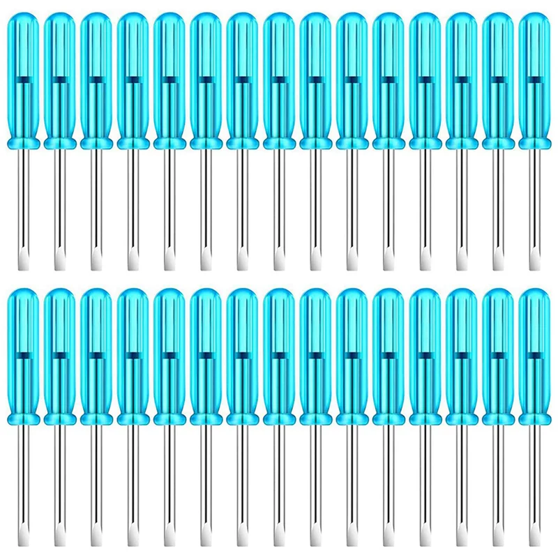 WCS-200PCS Mini gleufschroevendraaier, 2,0 mm platte kop 45 mm lengte voor reparatie van kleine apparaten