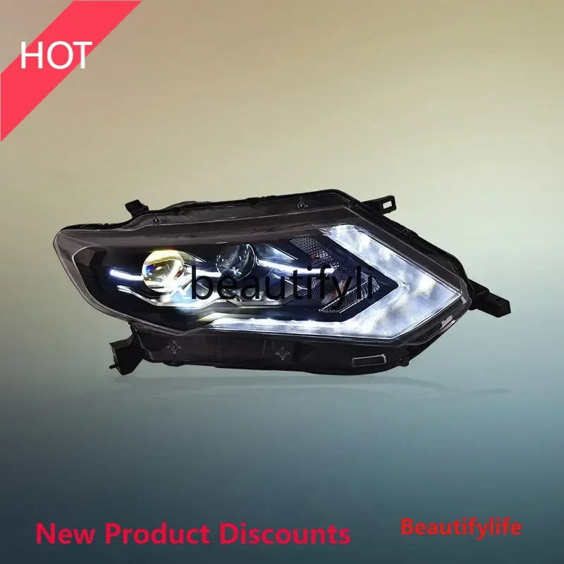

D185 lt6351 Headlight assembly Low matching modified high matching LED daytime running light LED lens headlight