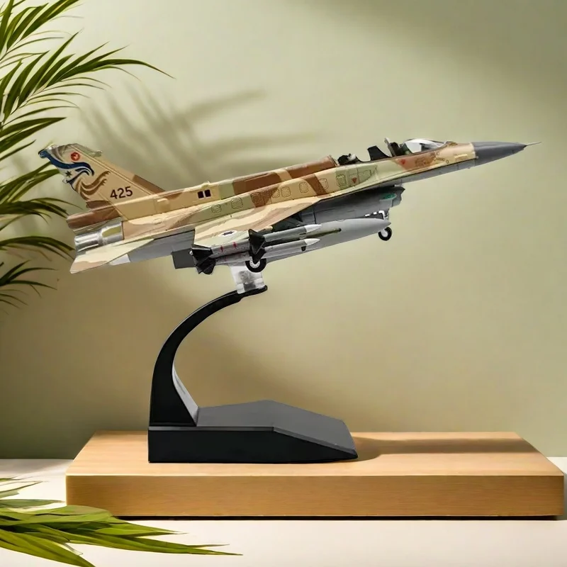 2024 New F16 Plane Model Toy 1:72 Scale F-16I Sufa Fighter Model Diecast Alloy Plane Aircraft Model Toy Static for Collection