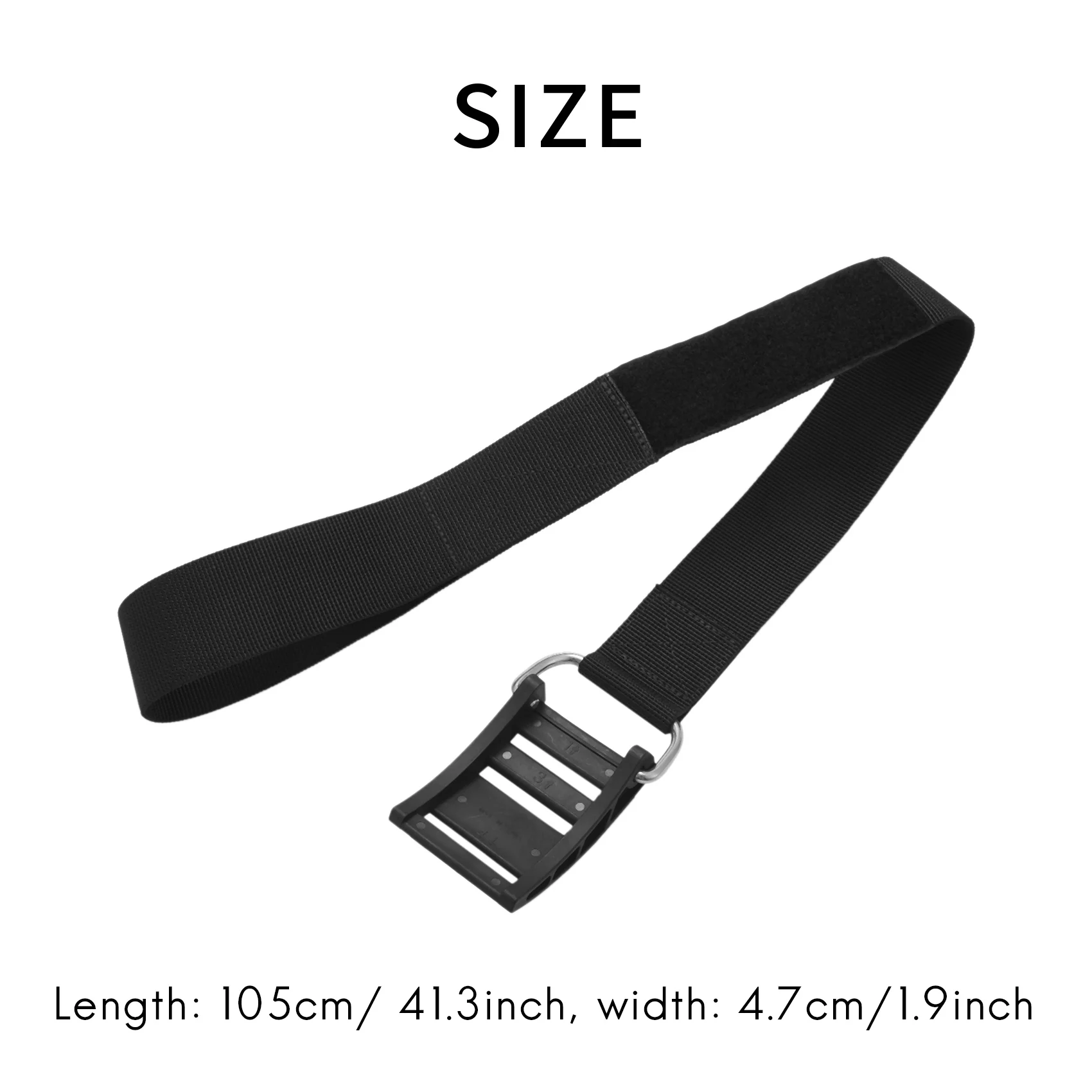 2Pcs Scuba Diving Tank Cylinder Strap Weight Webbing Belt with Buckle Black