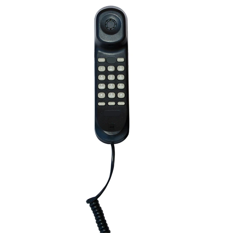 Durable and Waterproof Wall Mounted Phone for Office Hotel Room and Bathroom Convenient Operation Landline Wall Telephone