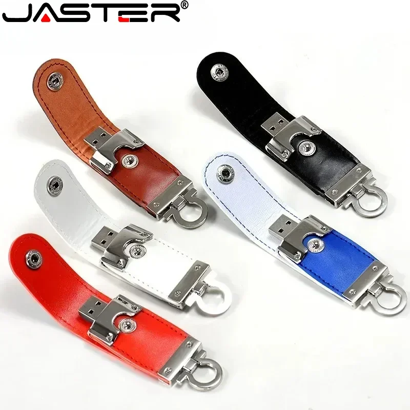 

Metal Keychain Leather USB Flash Drive 128GB 32GB High Speed Commercial Memory Stick 64GB 16GB Black Red Pen Drive 8GB USB Stick
