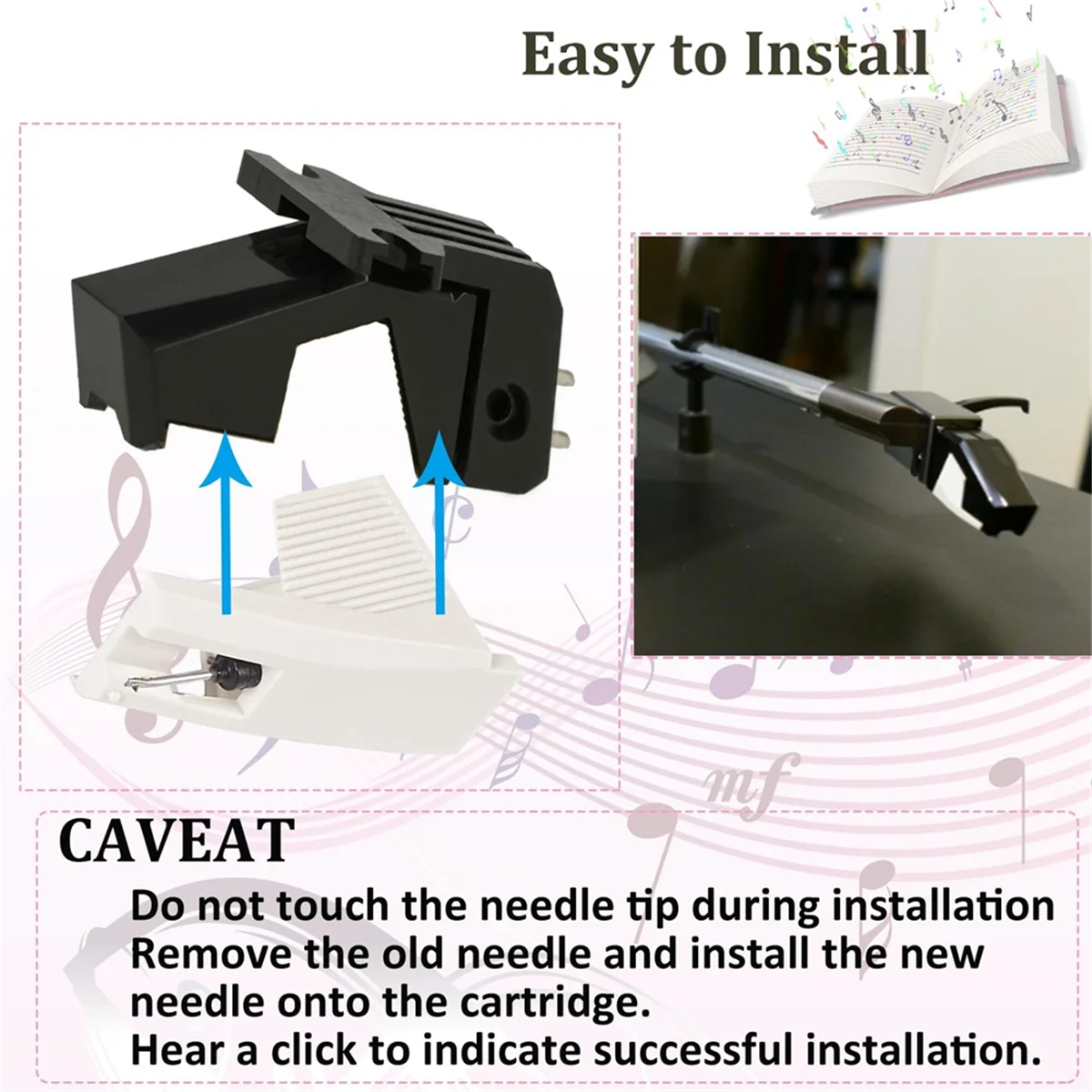 Novo stylus de substituição atn85ep para at85ep compatível com áudio-technica atn85ep stylus de plataforma giratória elíptica para at301ep
