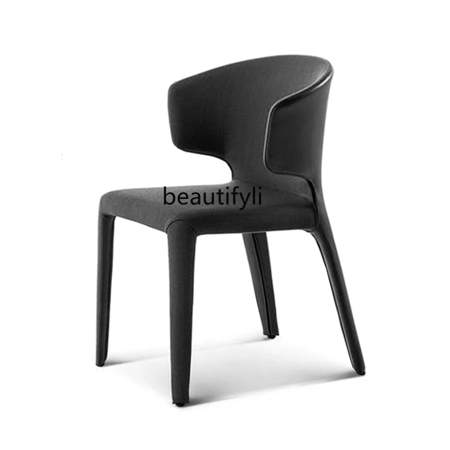 

Nordic Dining Chair Modern Household Restaurant Creative Backrest Desk Chair Leisure Chair Negotiation