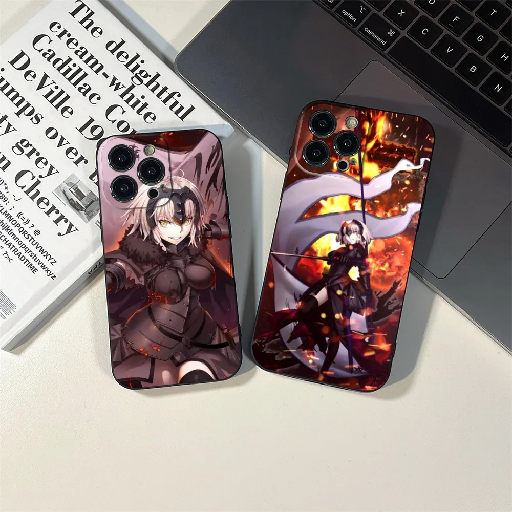 Jeanne D'Arc Alter Phone Case FOR IPhone 15 14 11 12 Pro 8 7 15 Plus 13 Pro MAX XR XS MINI SE 2020 Black Covers