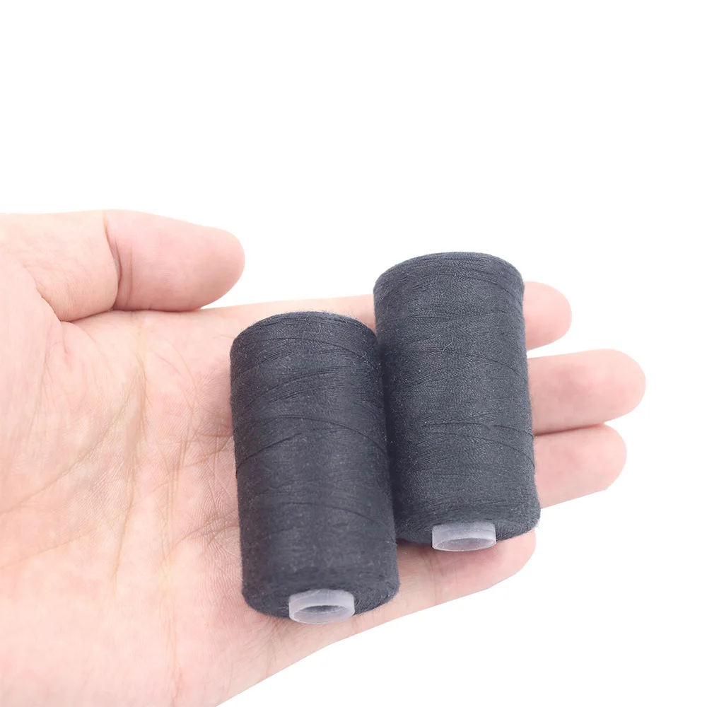 Heim-Nähgarn zum Selbermachen, handgenäht, Schwarz-Weiß-Garn, 500 m, 402 Polyester-Nähgarnmaterial – Detail 5
