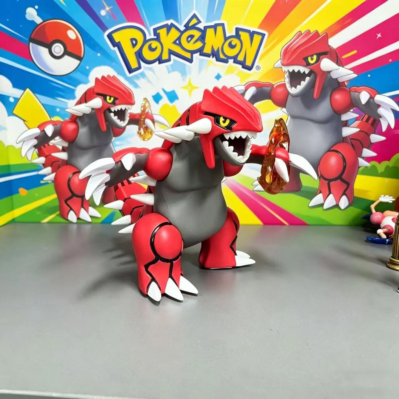Nueva Figura de Acción de Pokémon Groudon GK de 13 cm, Modelo Legendario de Pocket Monsters, Estatua de PVC, Decoración de Oficina, Adorno de Escritorio para Niños