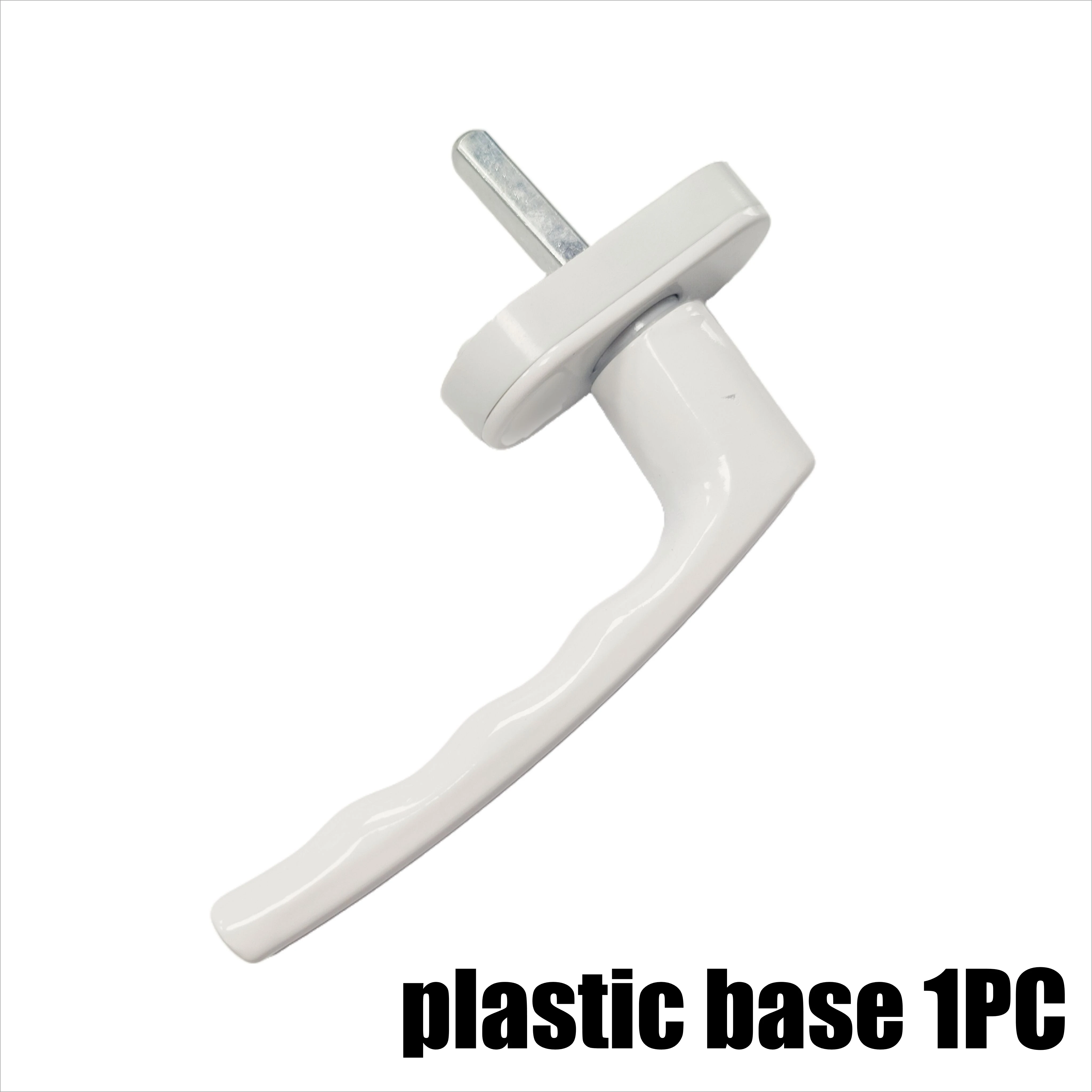 Poignée de fenêtre coulissante en alliage durable, acier et plastique, blanche, avec serrures de por