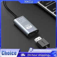 TYPE C to HDMI-Compatible 4K Adapter USB C USB3.1 Male to HDTV Female Converter Cable for iPhone 12-16 Xiaomi Laptop TV MacBook