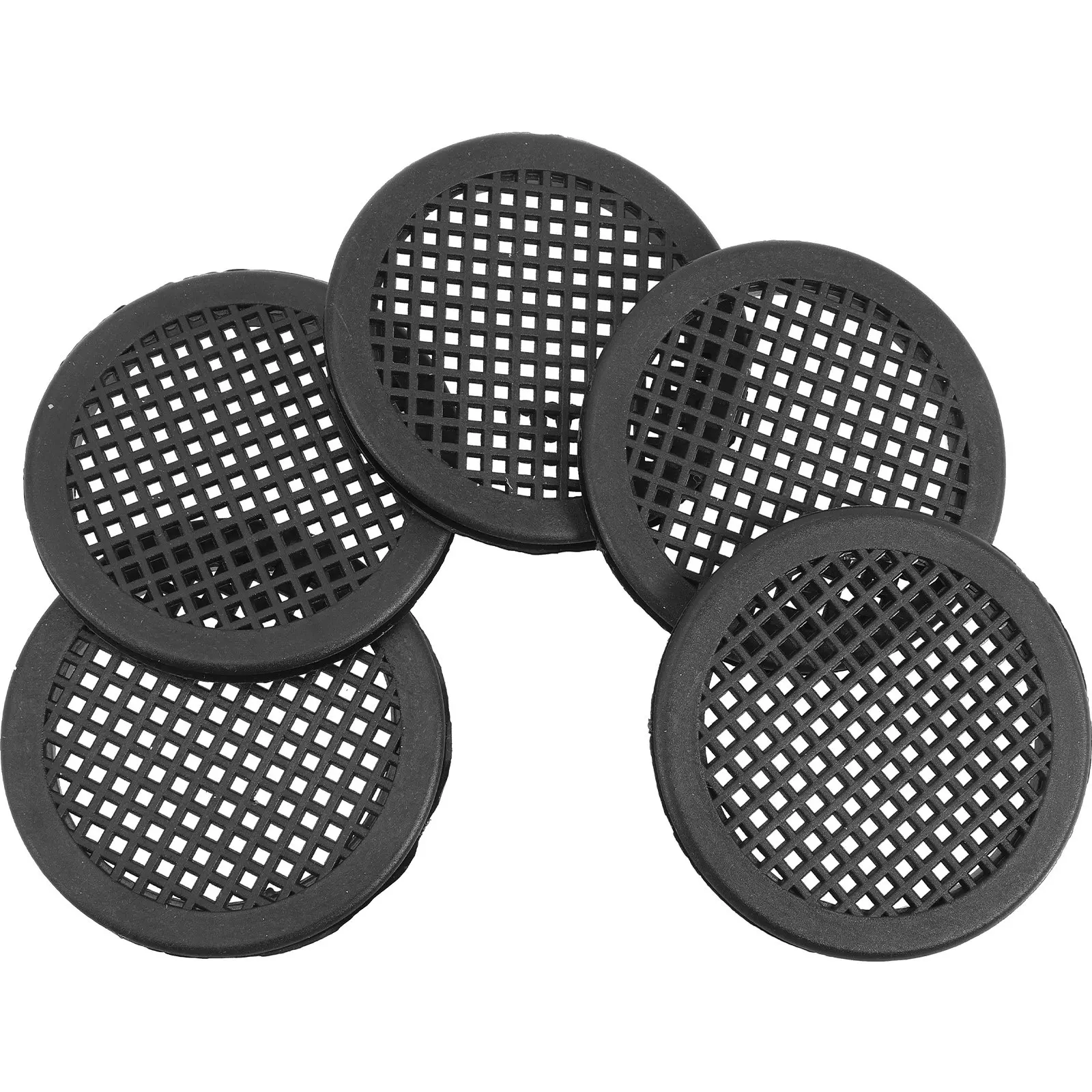 10Pcs Round Cabinet Ventilation Covers Plastic Air Vent Hole Plug for Wardrobe Furniture Mesh Vent Hole Decoration