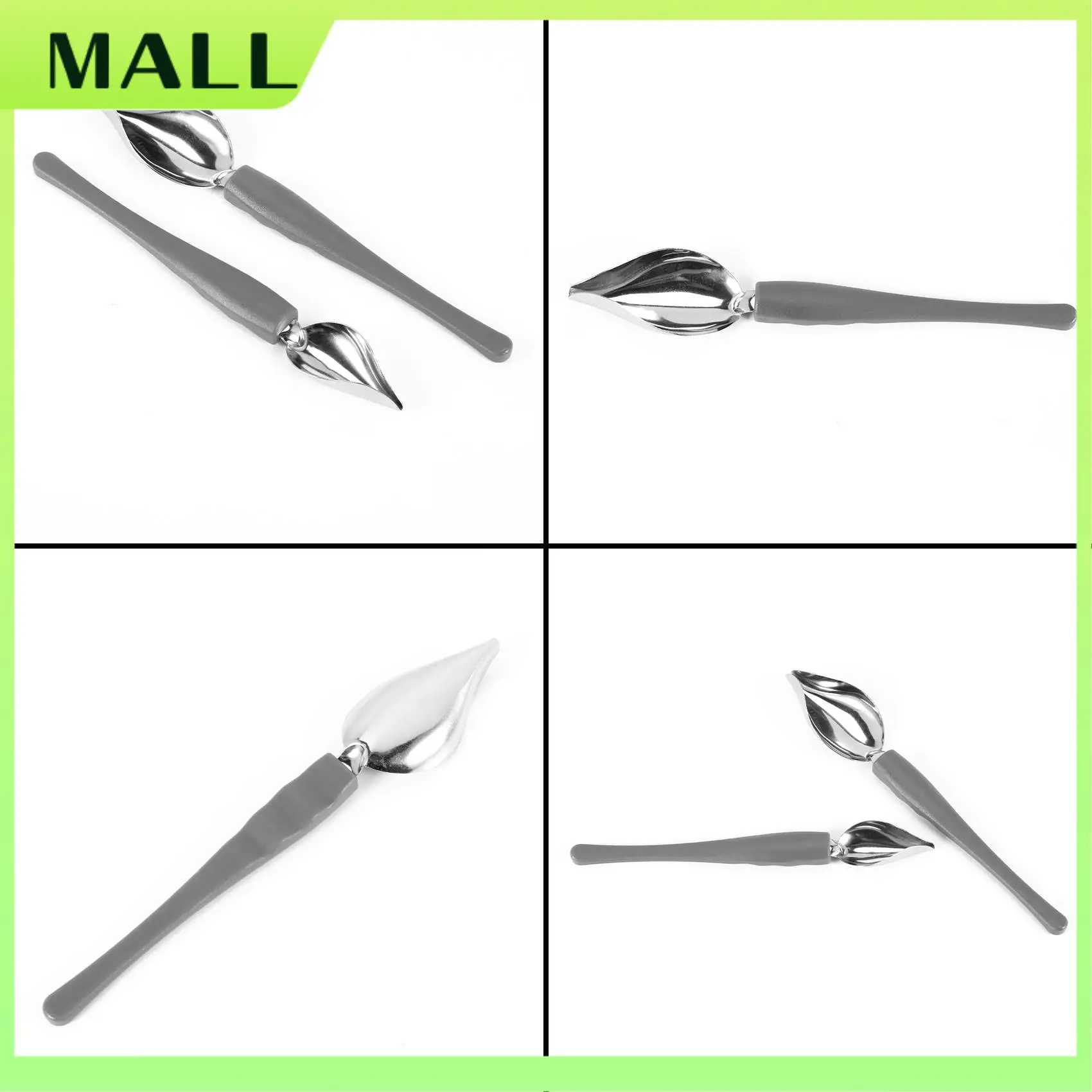 MALL Culinary Drawing Decorating Spoon Set, 2 Pcs Saucier Drizzle Spoons,Decorating Pencil Spoon For Decorative Cake,Coffee