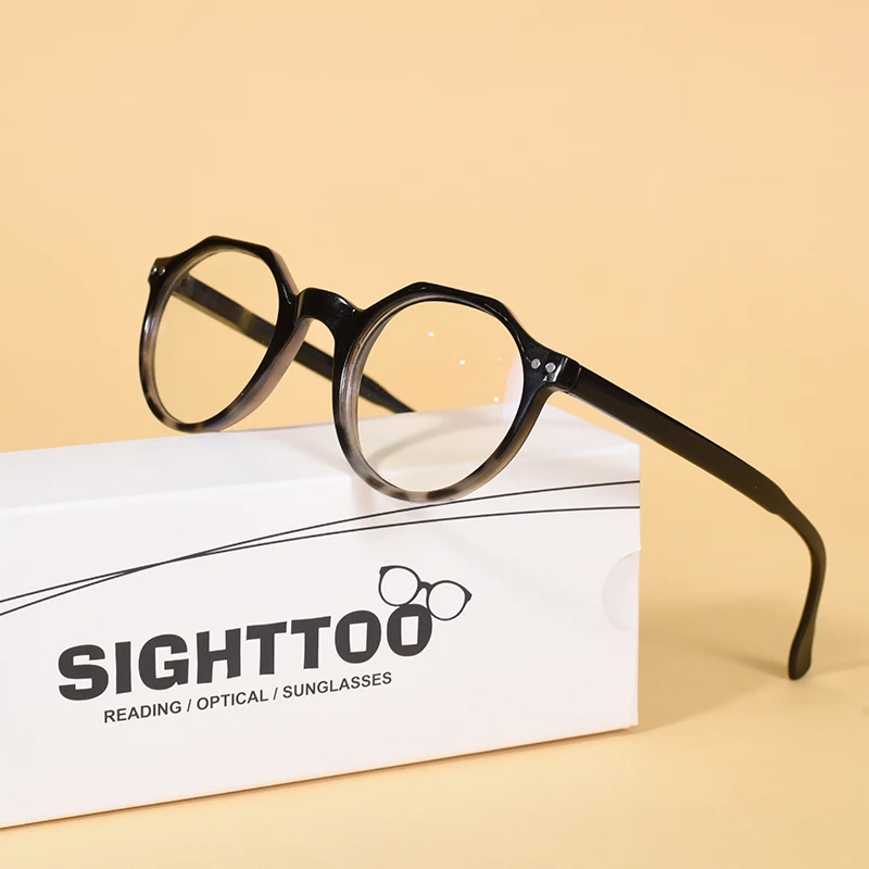 Sighttoo Dekorative Computer Brillen Rahmen Für Frauen Blau Licht Lesebrille Runde frauen Brillen Mit Rahmen Brillen + 1 – Detail 7