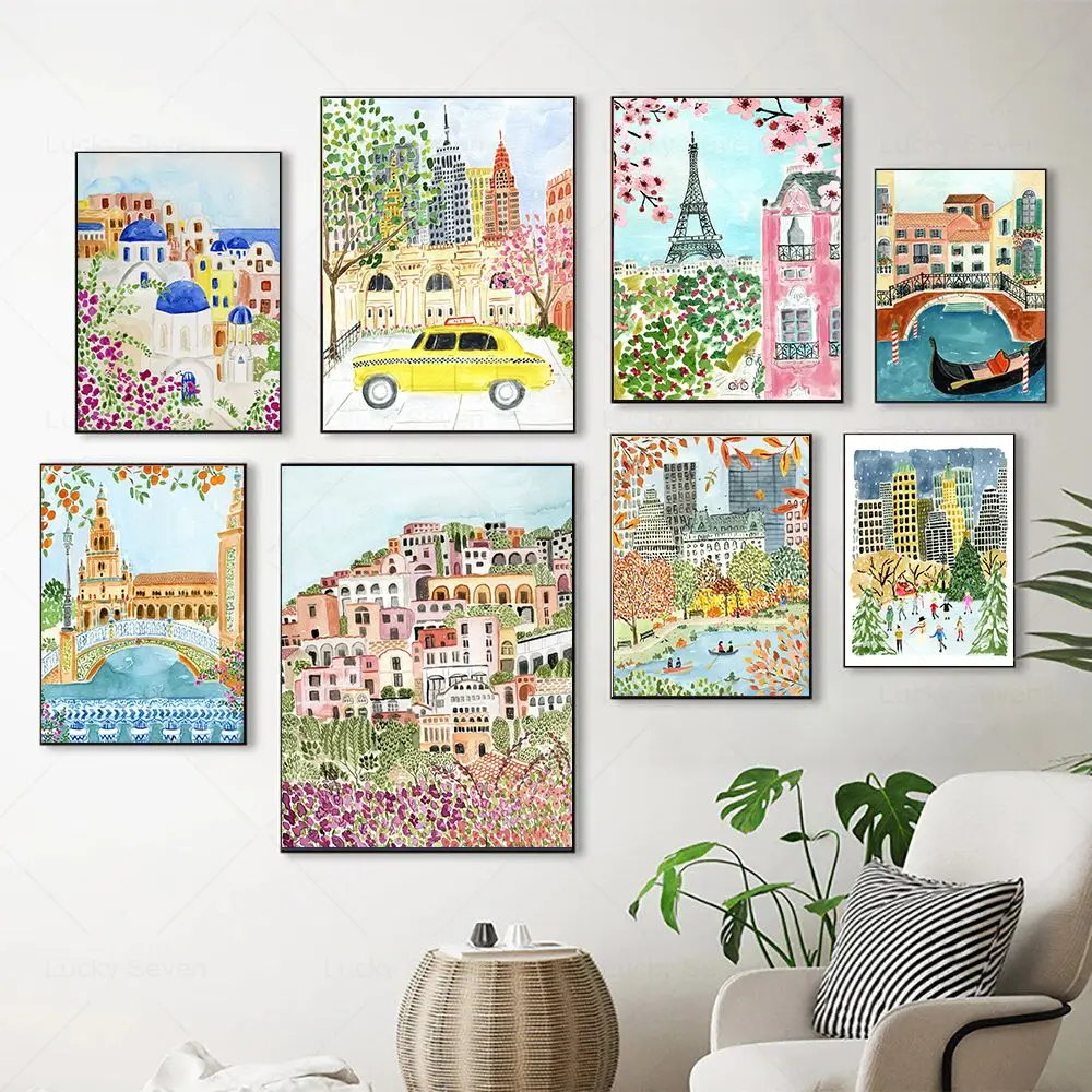 Santorini Positano …