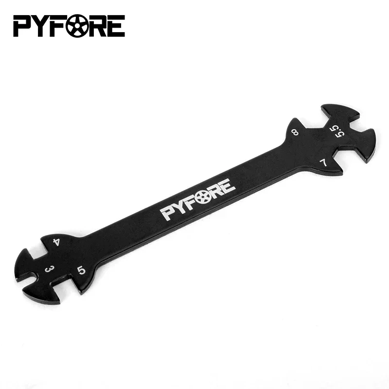 PYFORE Chiave per utensili speciali per tenditori e dadi per 1/5 1/8 1/10 M3 M4 M5.5 M7 M8 Vite dado RC Auto 6 in 1 Chiave