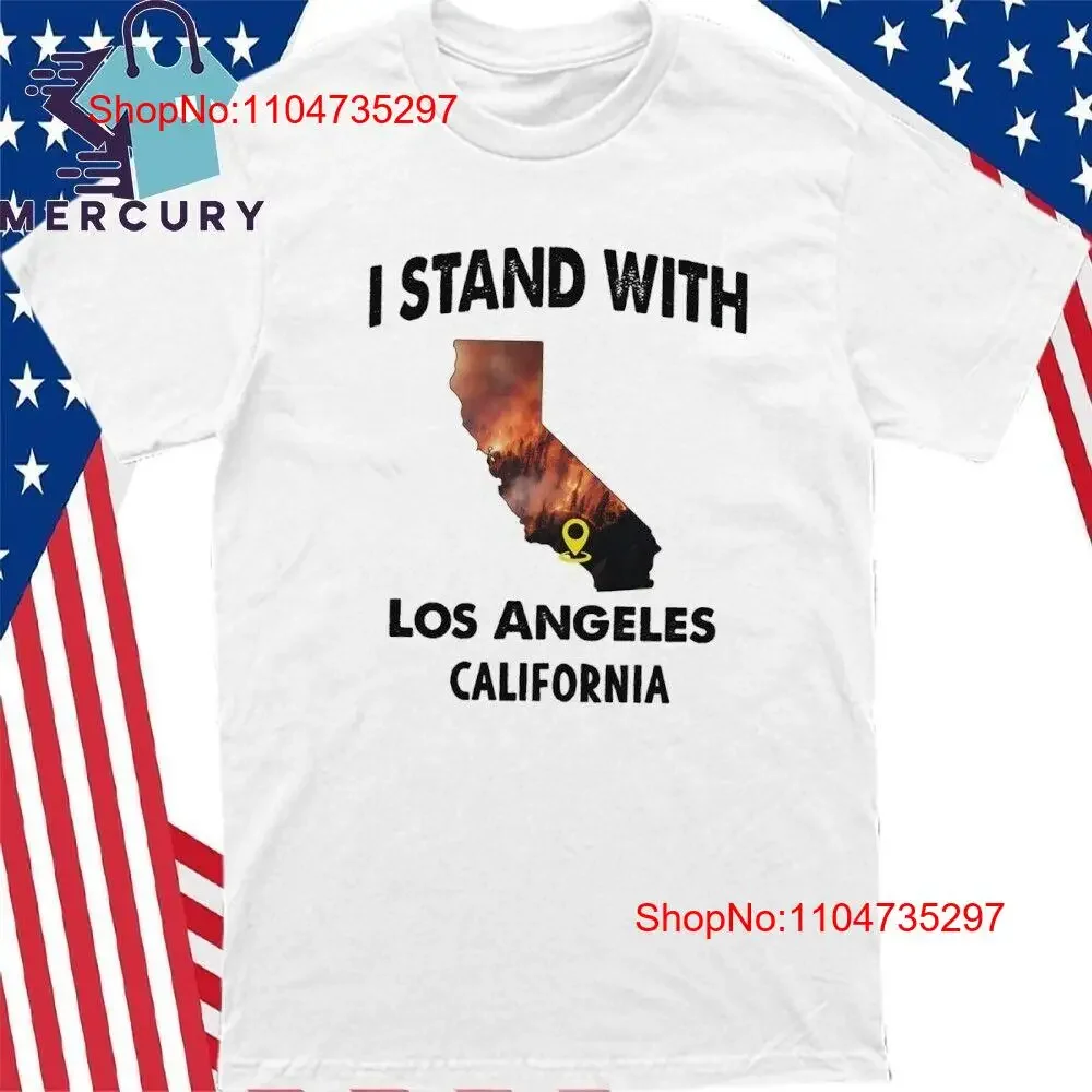 Estoy con Los Ángeles California Pray For Fire camiseta vintage lavada elegante estirada ropa de diseñador ligeramente gráfica
