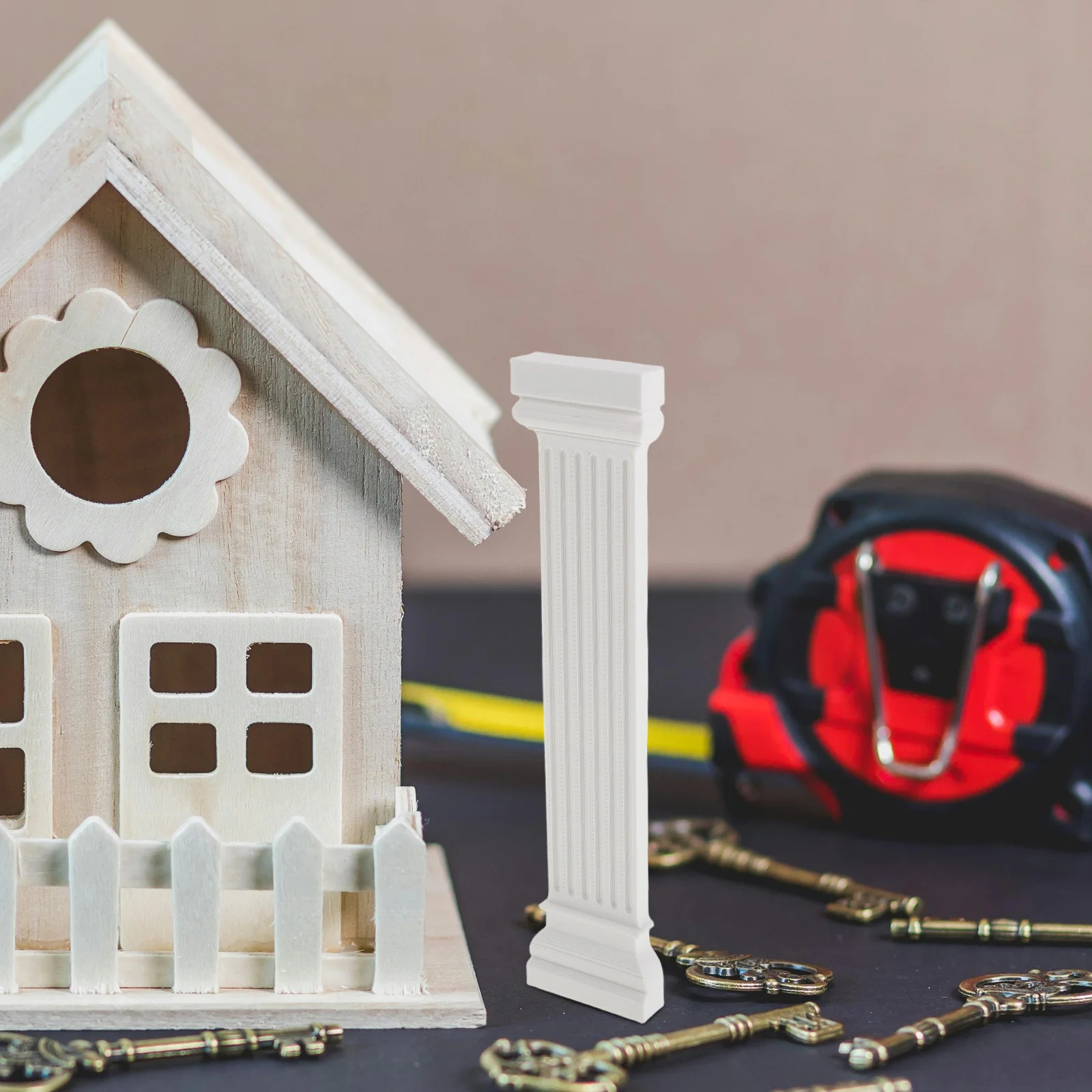 

European Style Roman Column Decorative Pillar Resin Sculpture Classical Balcony Decoration Design