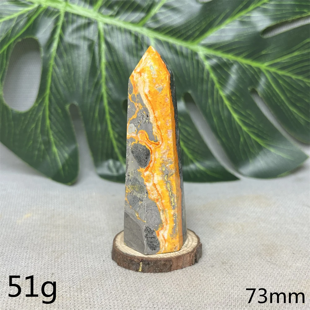 Rare gemstone Indonesia Natural BumblebeeStone Tower Bumblebee Jasper Home Room Decoration Energy Spiritual Stone Healing