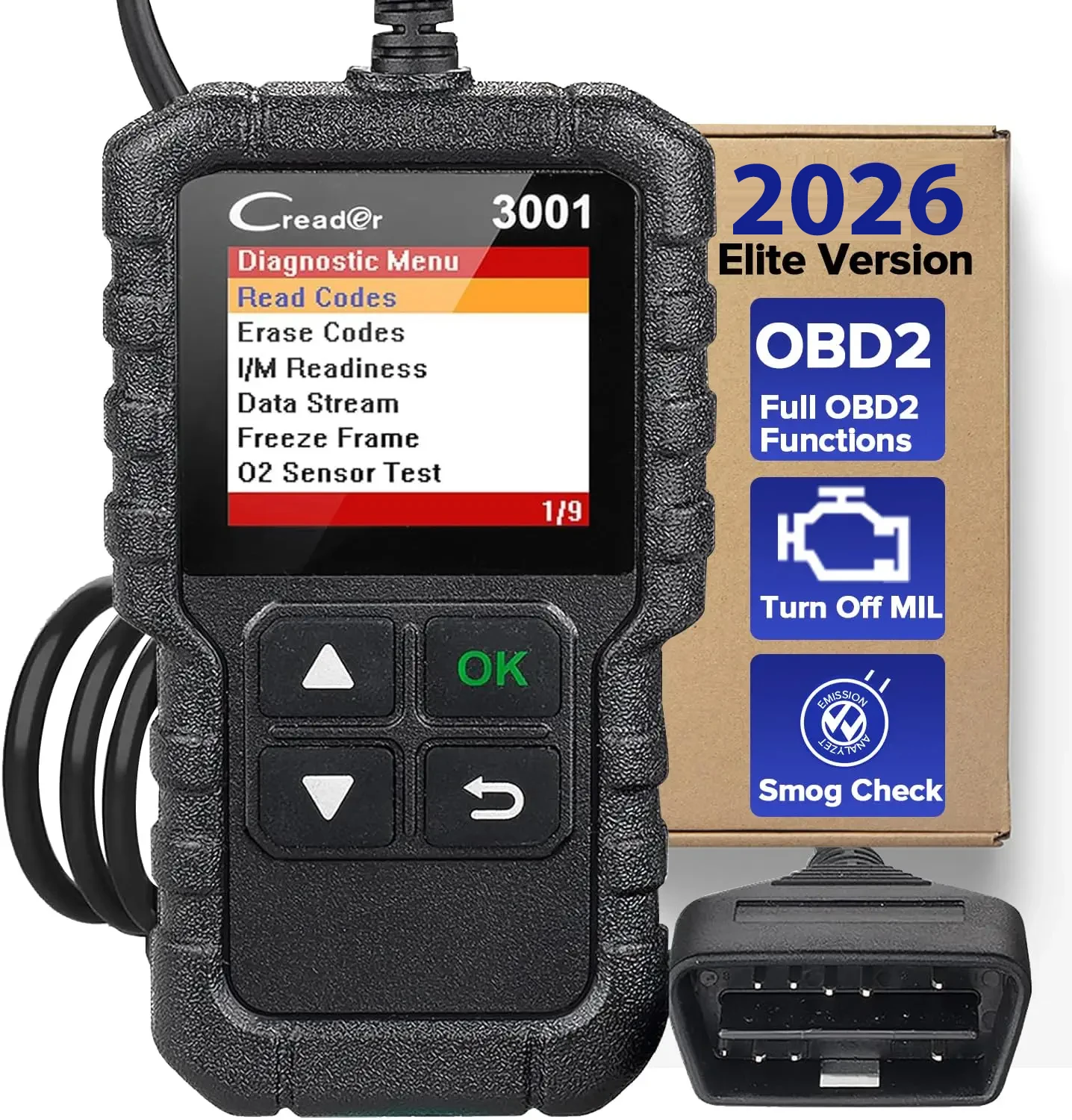 LANCIO CR3001 lettore di codici OBD2 completo strumenti diagnostici per auto I/M Tester batteria motore Aggiornamento gratuito a vita scanner PK CR300 ELM327