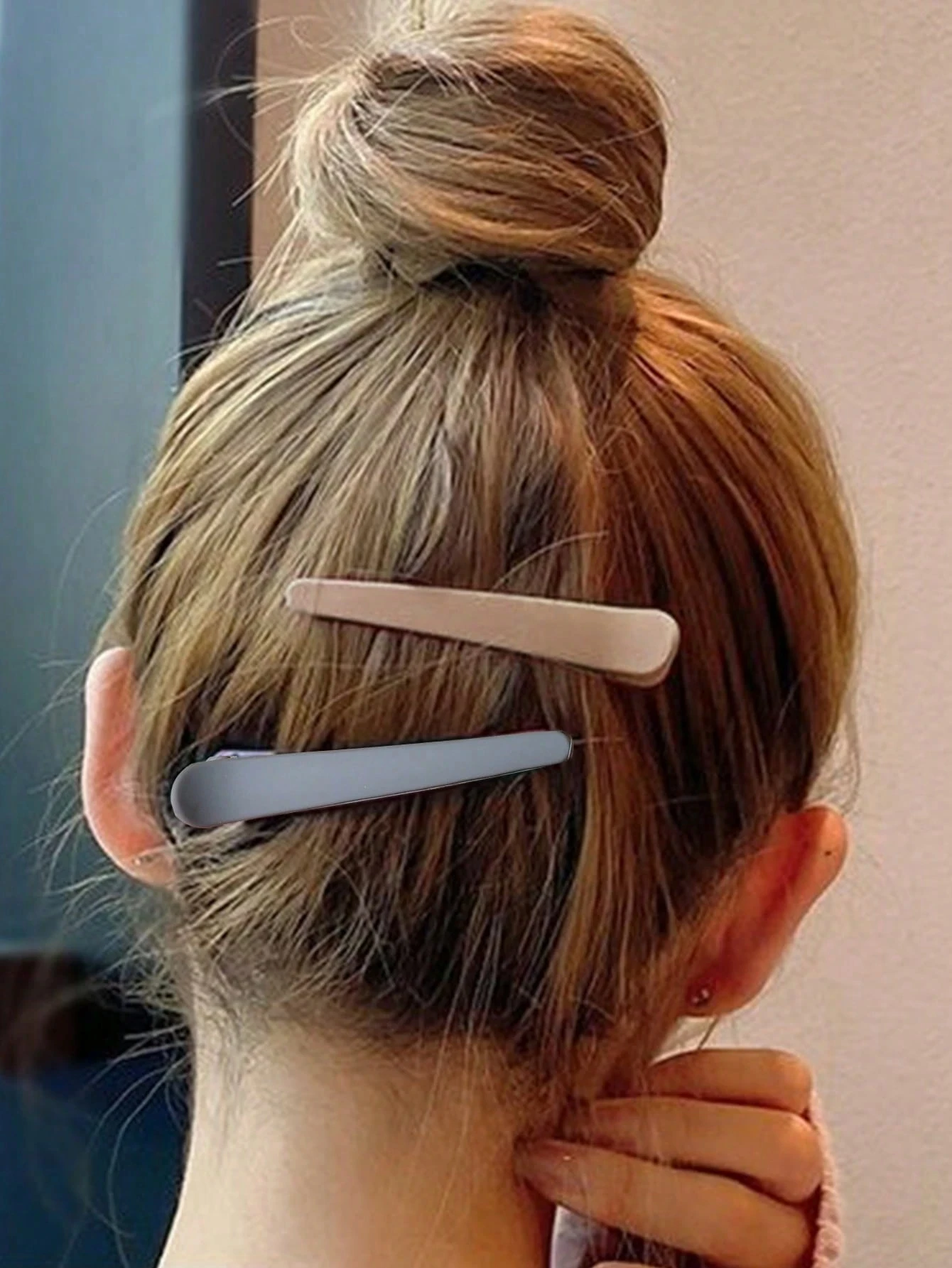 4/12 قطعة من مشابك الشعر الجانبية، مشابك الصالون لقص الشعر والغسيل والمكياج والتصفيف، مشابك شعر غير لامعة للسيدات، العودة إلى المدرسة