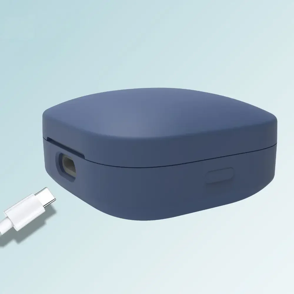 MOUDUNG Casing Pelindung Silikon Baru untuk Redmi Buds 6 Pelindung Penutup Anti Gores Tahan Benturan Aktif dengan Cangkang Kait