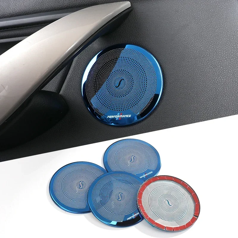 For BMW F30 F32 F33 F35 F36 3 4 Series 2013-2019 Interior Accessories Stainless Steel Car Door Audio Speaker Cover Trim Frame
