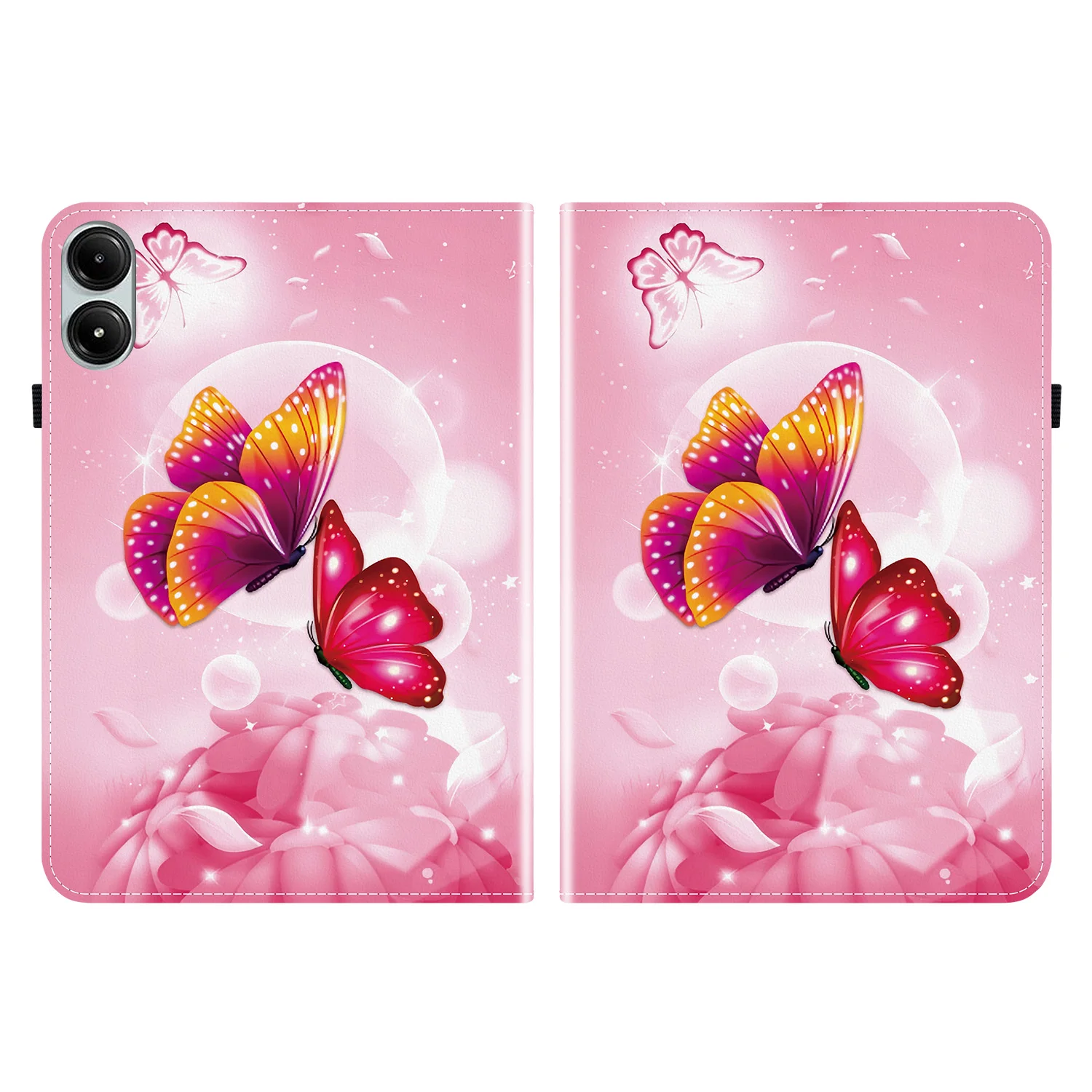 Luxury Painted Case Universal for Xiaomi Poco Pad 2024 TPU Back Adjustable Stand Cover For Redmi Pad Pro 12.1" With Card Slots