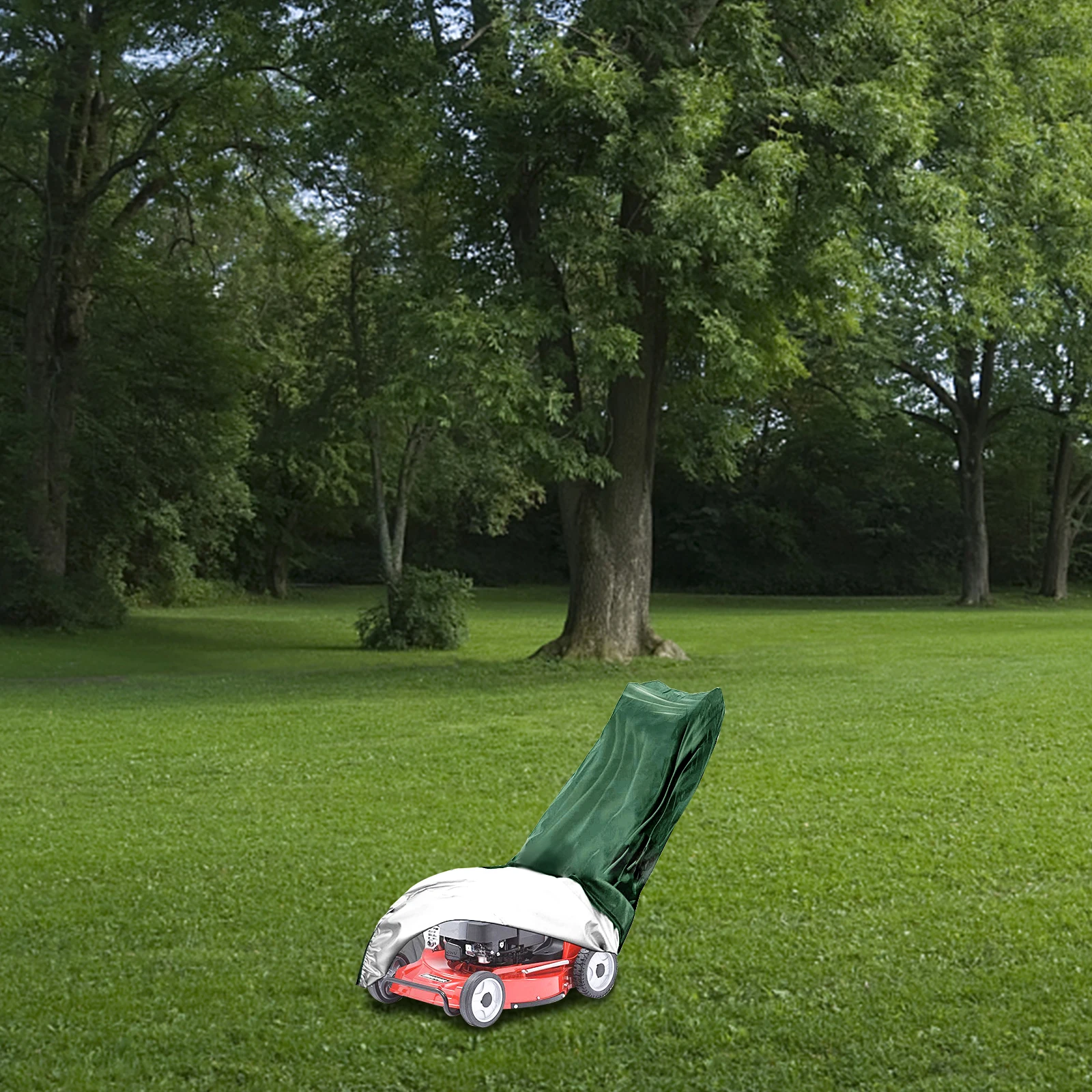 

210D Oxford Lawn Mower Waterproof Garden Tractor Cover Trailer Protector Dust Cover Foldable Storage Grass Mower