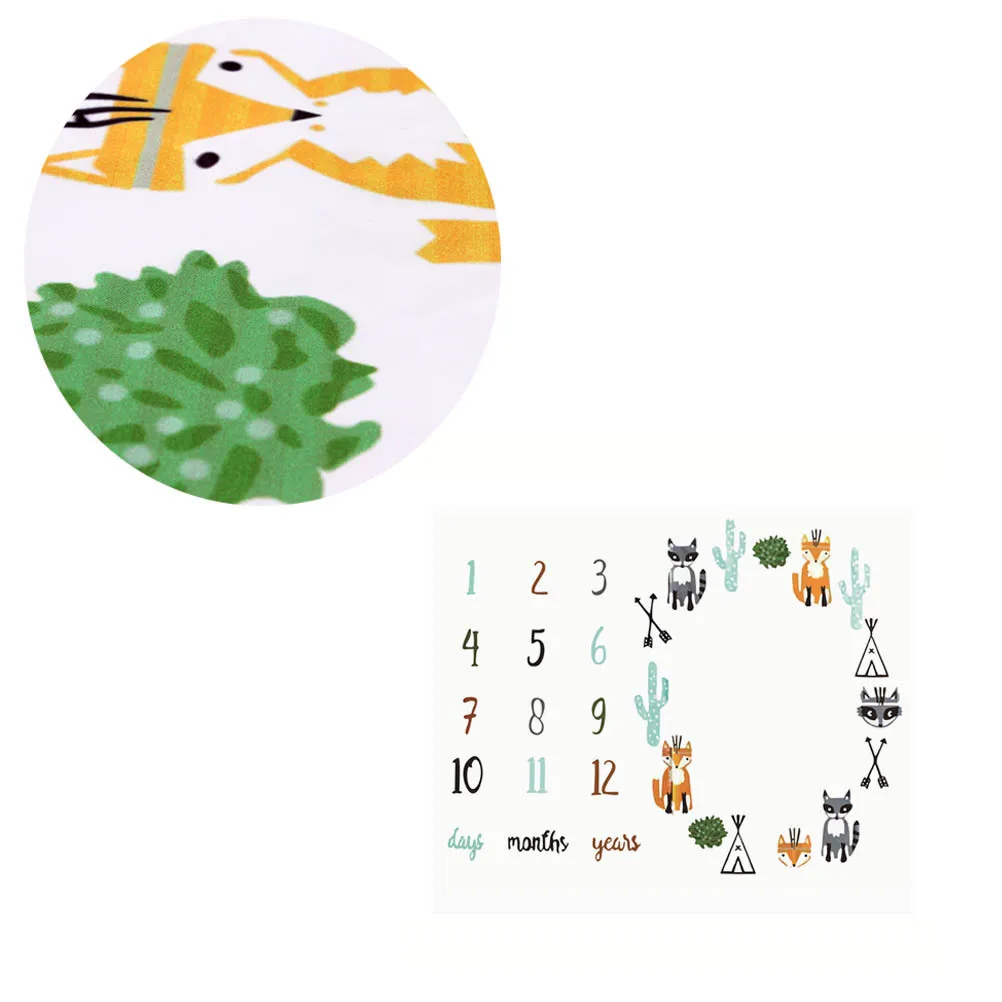 

Baby Blanket Polyester Fabric Single Sided Newborn Photography Blanket Swaddle Nursing Cover Baby Photo Props