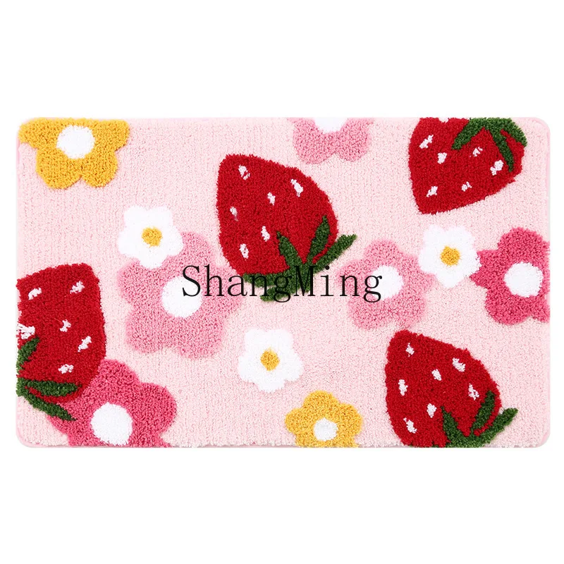 

PYH Cute Cartoon Bathroom Absorbent Floor Mat Entrance Door Mat Bedroom Door Mat Bathroom Non-Slip