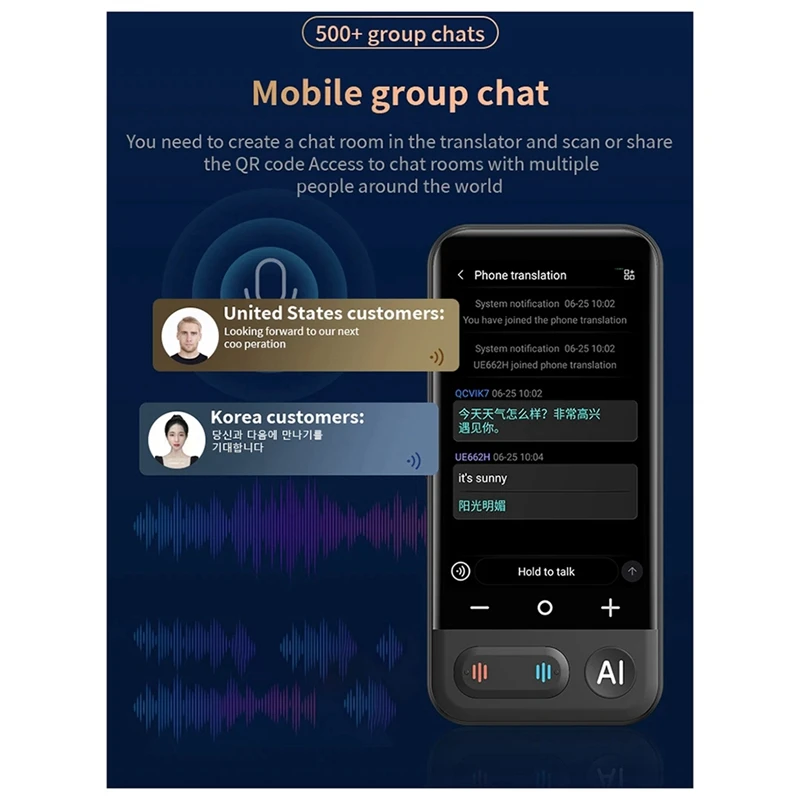 New Z16 Smart Instant Voice Offline Translator Machine 139 Languages Real Time Multi-Languages Tool Portable Translation