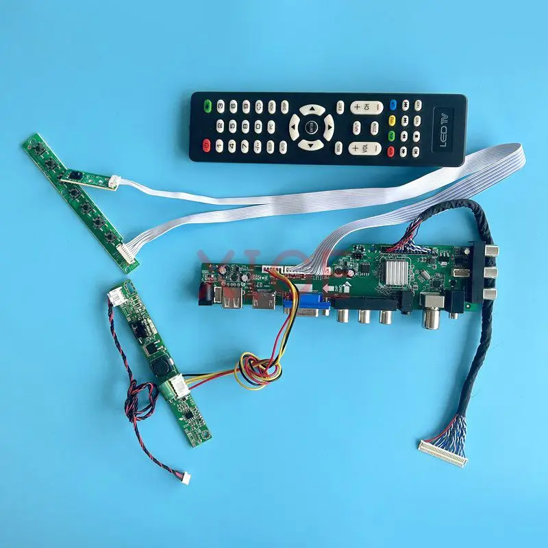 

LCD Controller Board Fit LM190E09-TLD1 LM190E0A-SLA1 1280*1024 19" Screen 30-Pin LVDS Kit DIY Digital Signal DVB AV+USB+DHMI+VGA