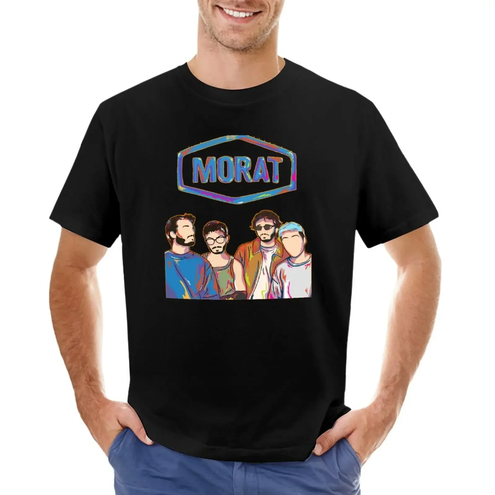 Morat T-Shirt vintage clothes sweat oversized for men Short Sleeve Cotton New Arrival Round Collar Outfits fashion streetwear