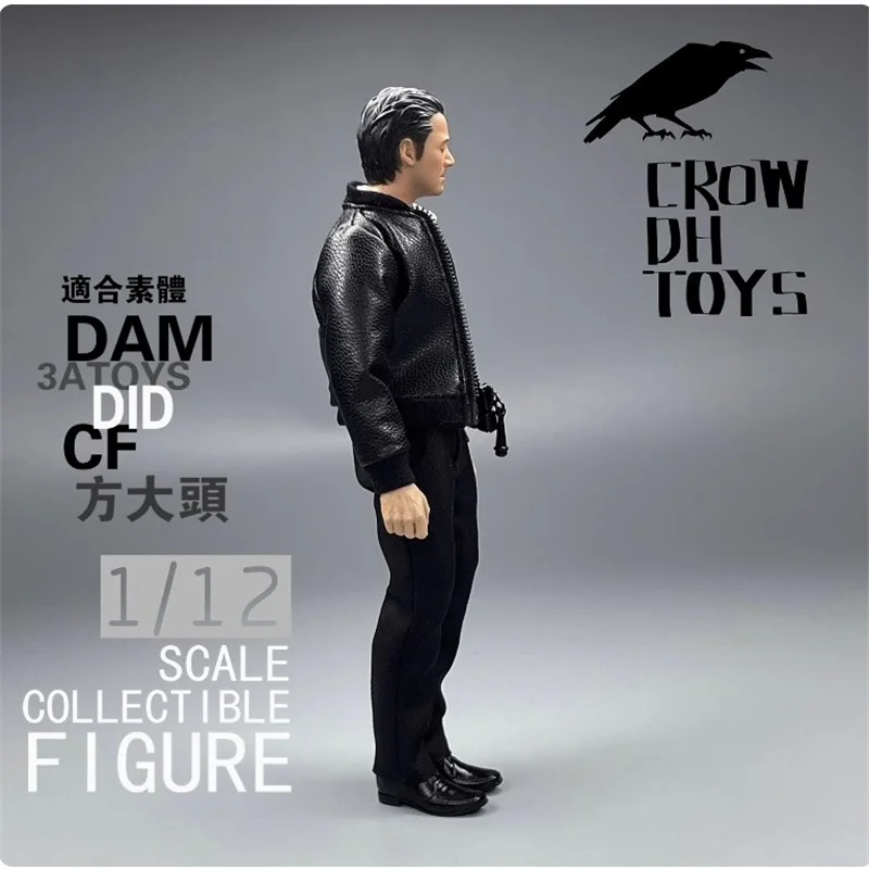 CROW DH TOYS 1/12 Soldier Clothing Trendy Jacket  Coat PU Model Accessories For 6'' Action Figure Body In Stock