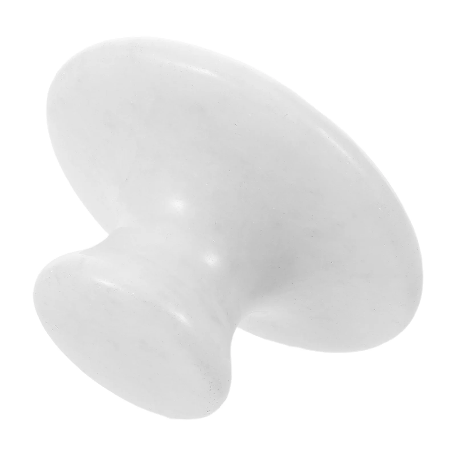 Rodillo de masaje Facial de Jade, seta blanca, piedra masajeadora caliente fría para esculpir el cuerpo y la cara, herramienta Gua Sha, Ritual de belleza para el cuidado de la piel